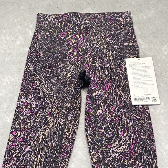 Lululemon Legging 2 Womens Topography Multi Wunder Train High-Rise 28” Legging - Picture 2 of 11